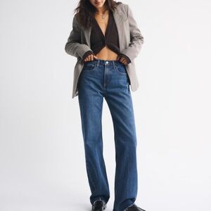 High Rise 90s Relaxed Raw Hem Jean - Long